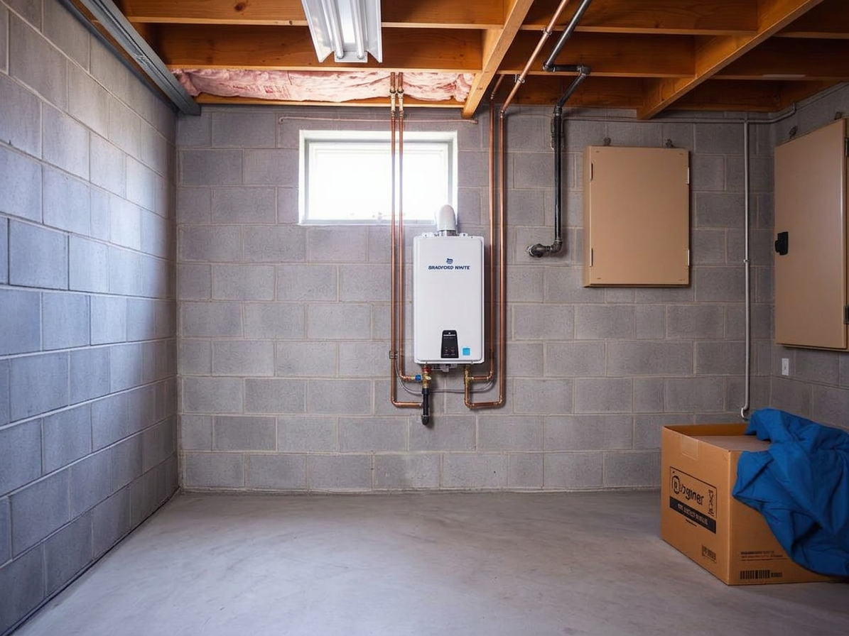 Tankless water heater install — after