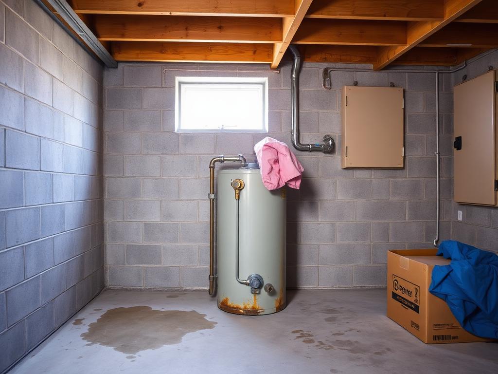 Tankless water heater install — before
