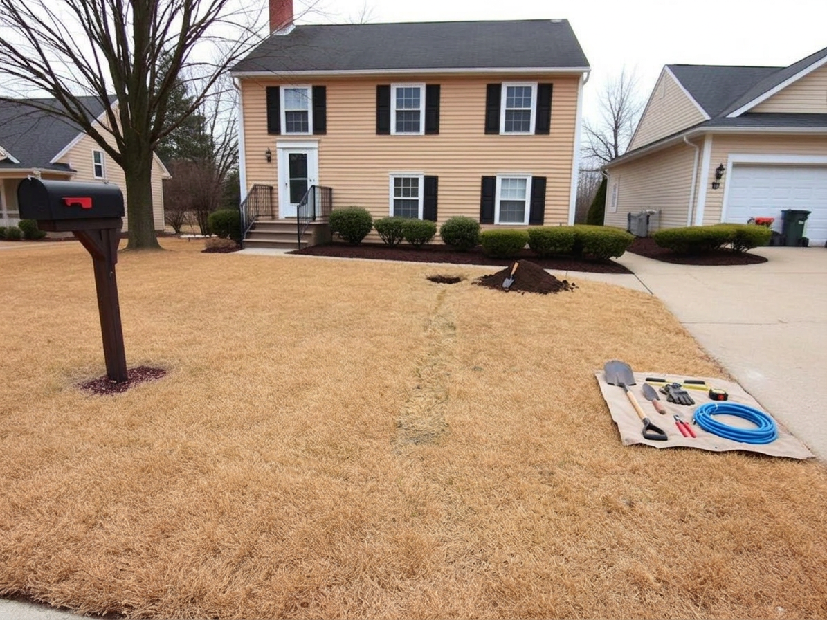 Trenchless sewer replacement — after